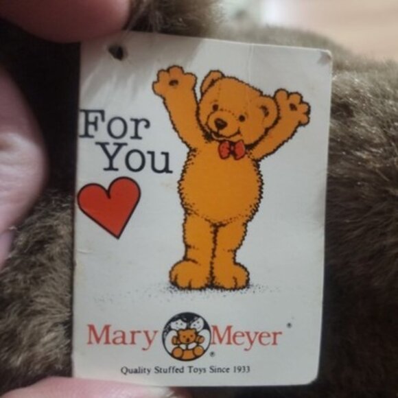 VTG Mary Meyer Stuffed Animal Brown mini foot loose Moose Plush Soft 1992 NWT - Picture 2 of 11